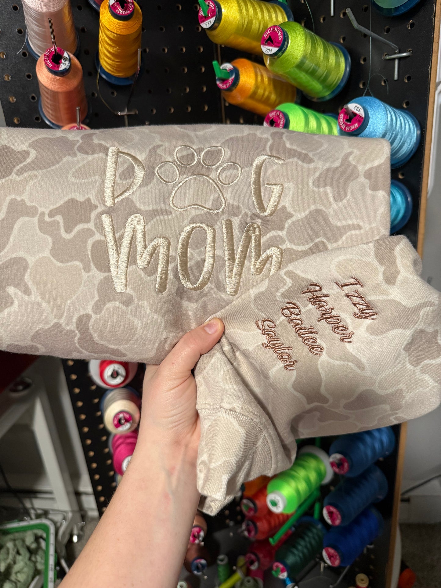 Camo Dog Mom Sweatshirt