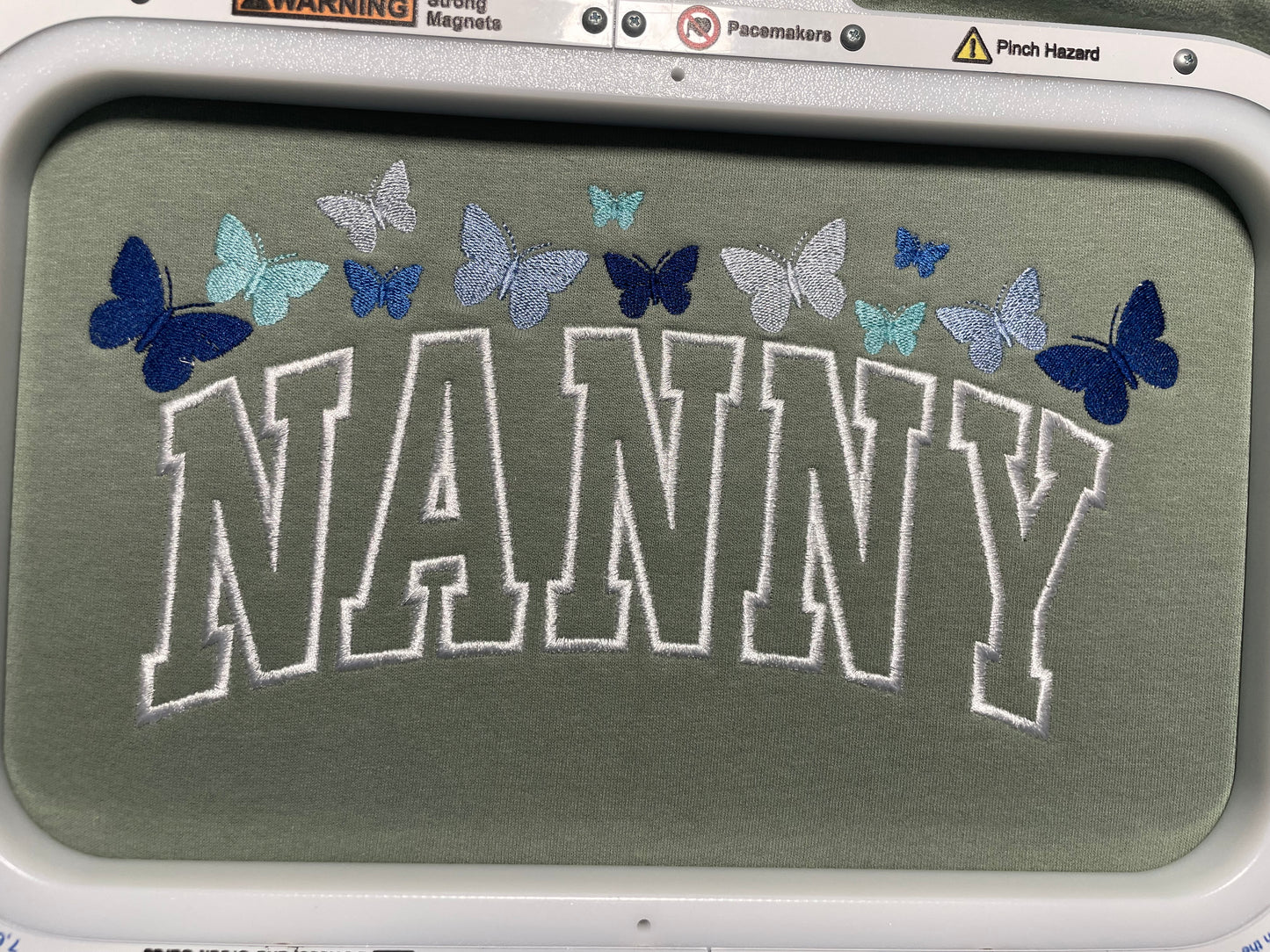 Nanny with butterflies