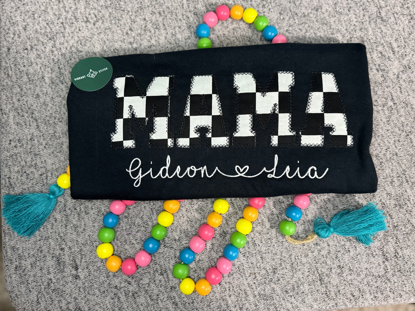 Black and White Retro MAMA t-shirt