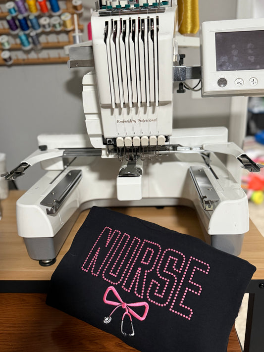 Nurse with stethoscope bow 🎀