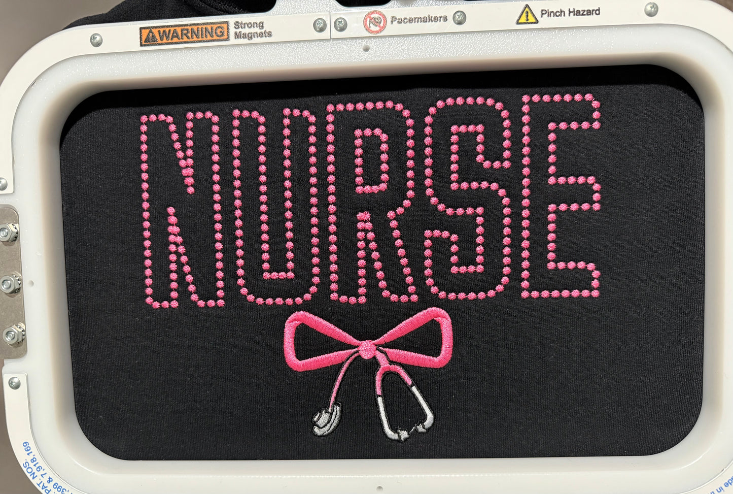 Nurse with stethoscope bow 🎀