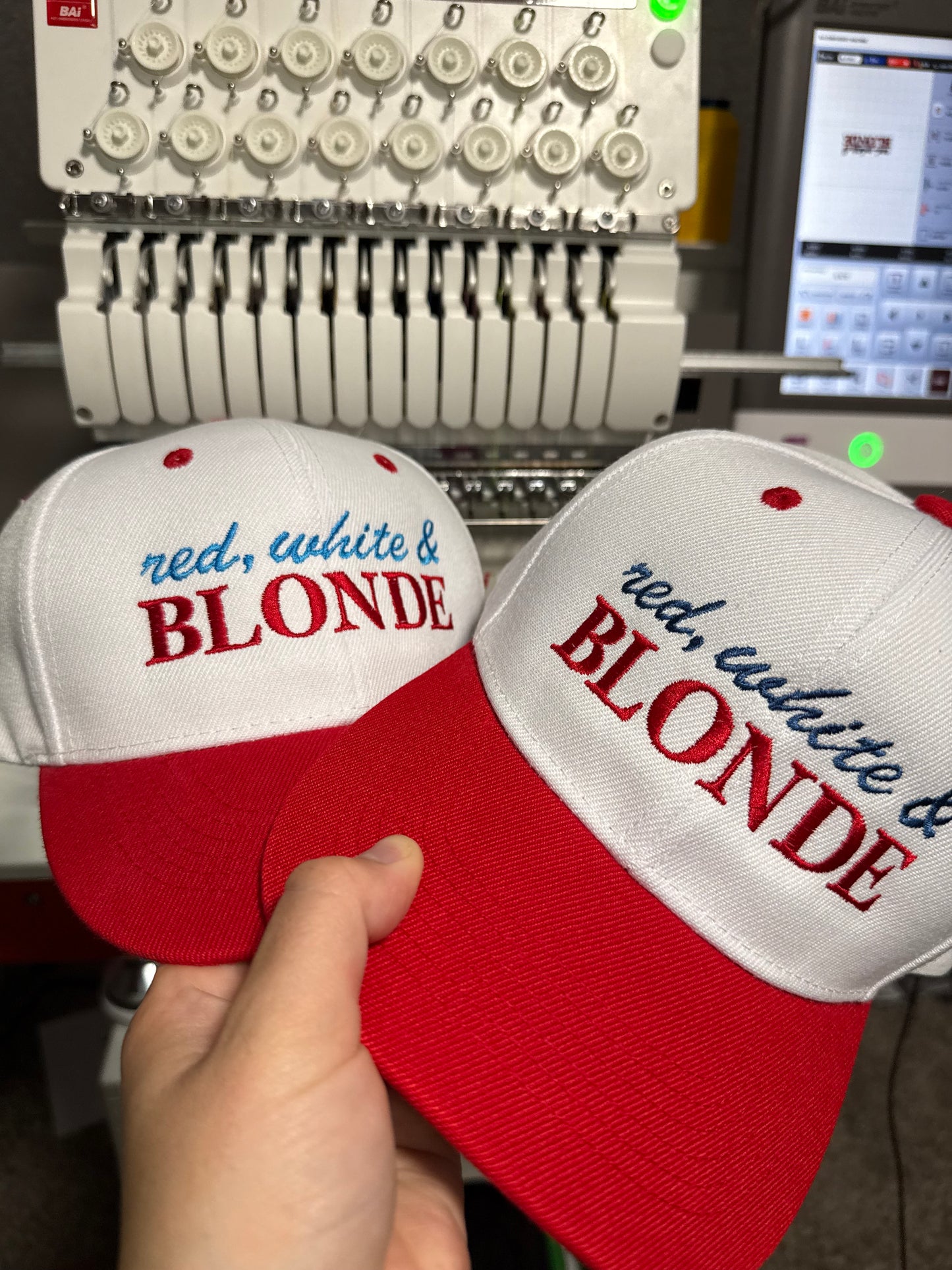 Red white and (Custom) hat