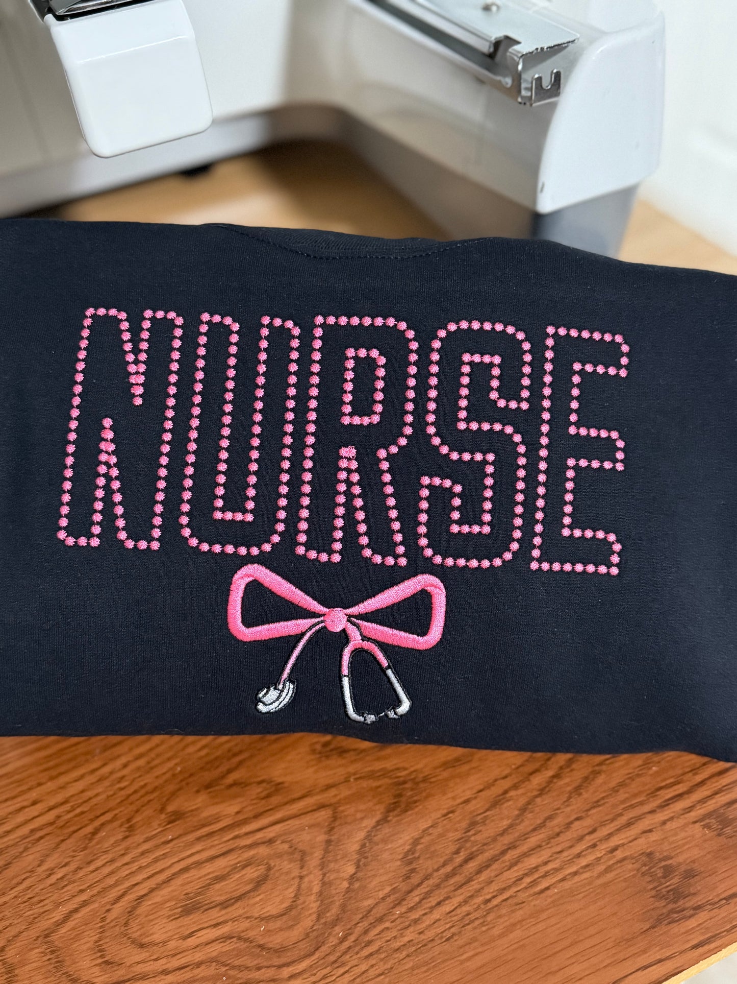 Nurse with stethoscope bow 🎀