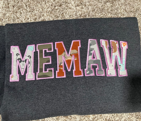 Custom MEMAW crewneck