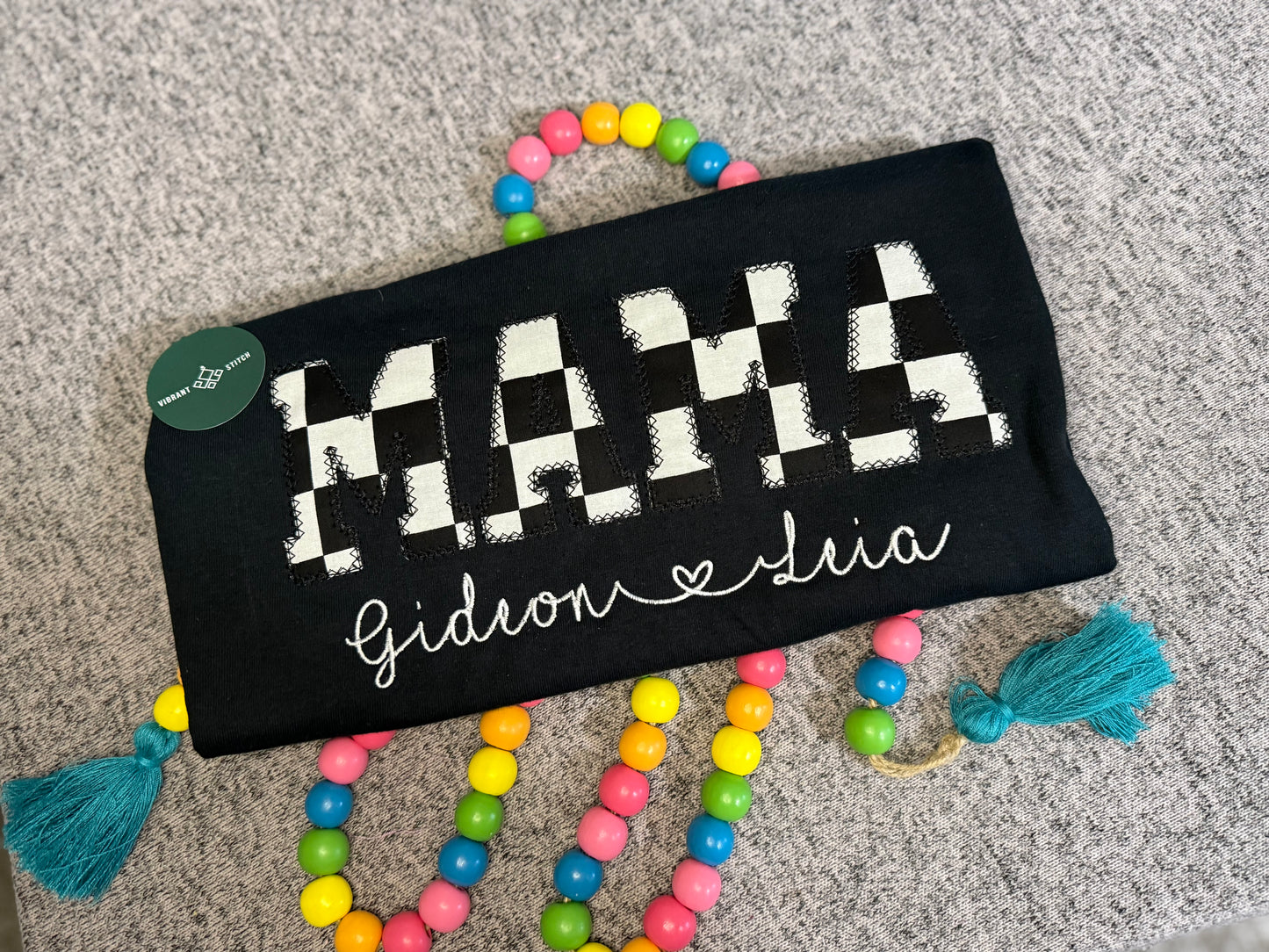 Black and White Retro MAMA t-shirt