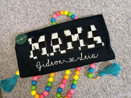 Black and White Retro MAMA t-shirt