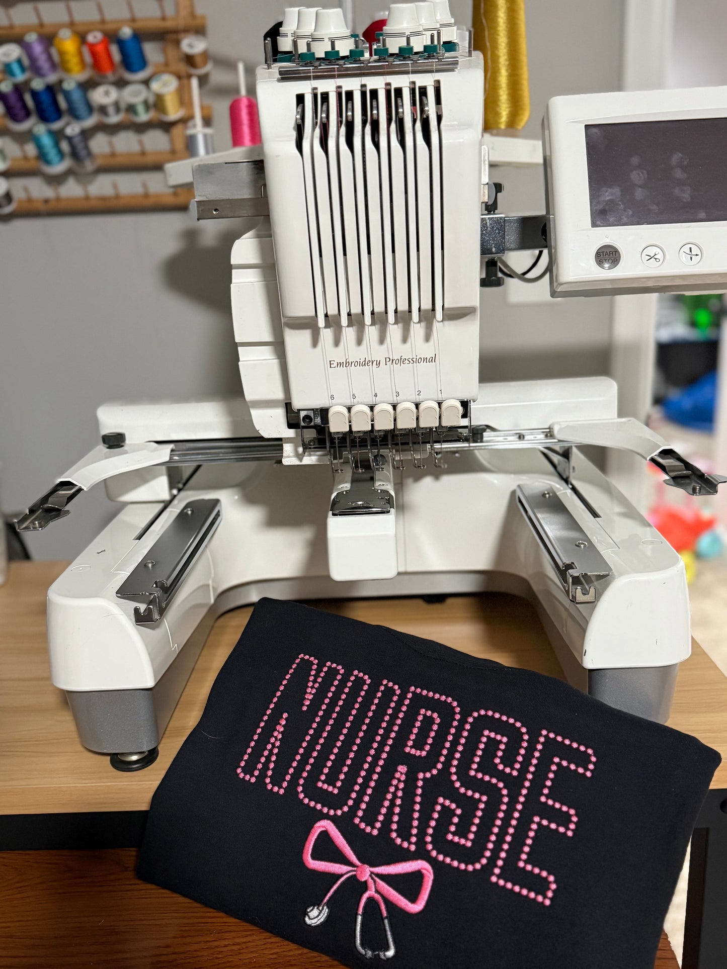 Nurse with stethoscope bow 🎀