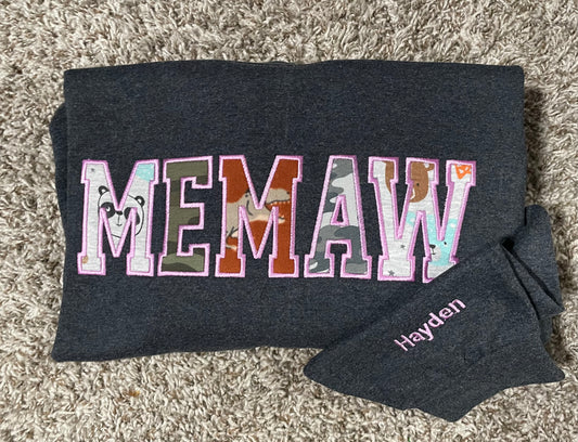 Custom MEMAW crewneck