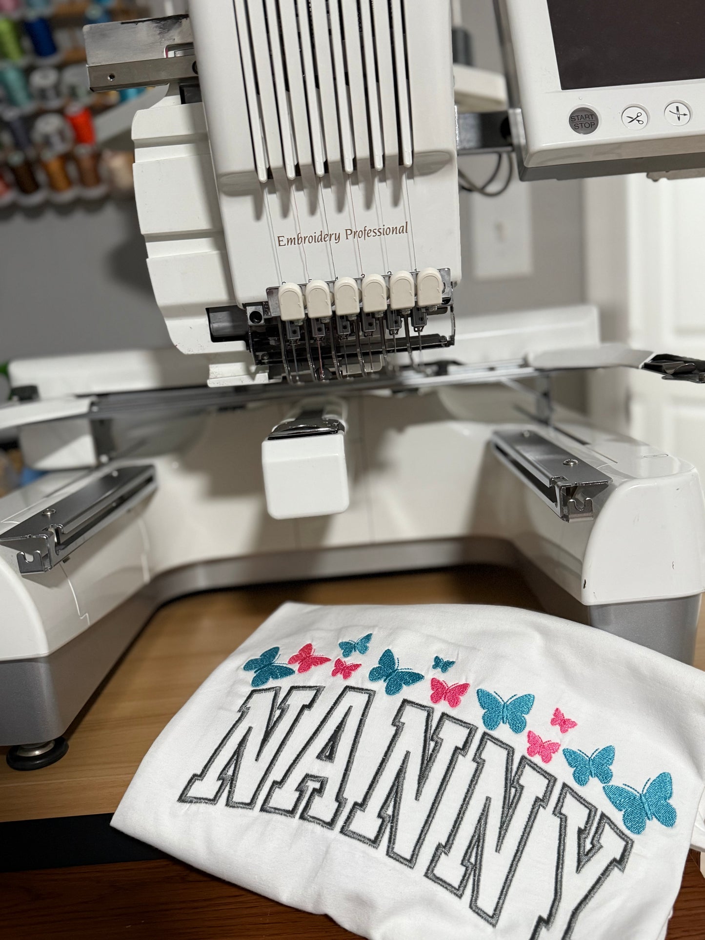 Nanny with butterflies