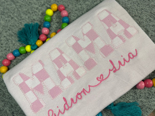 Pink Retro MAMA t-shirt