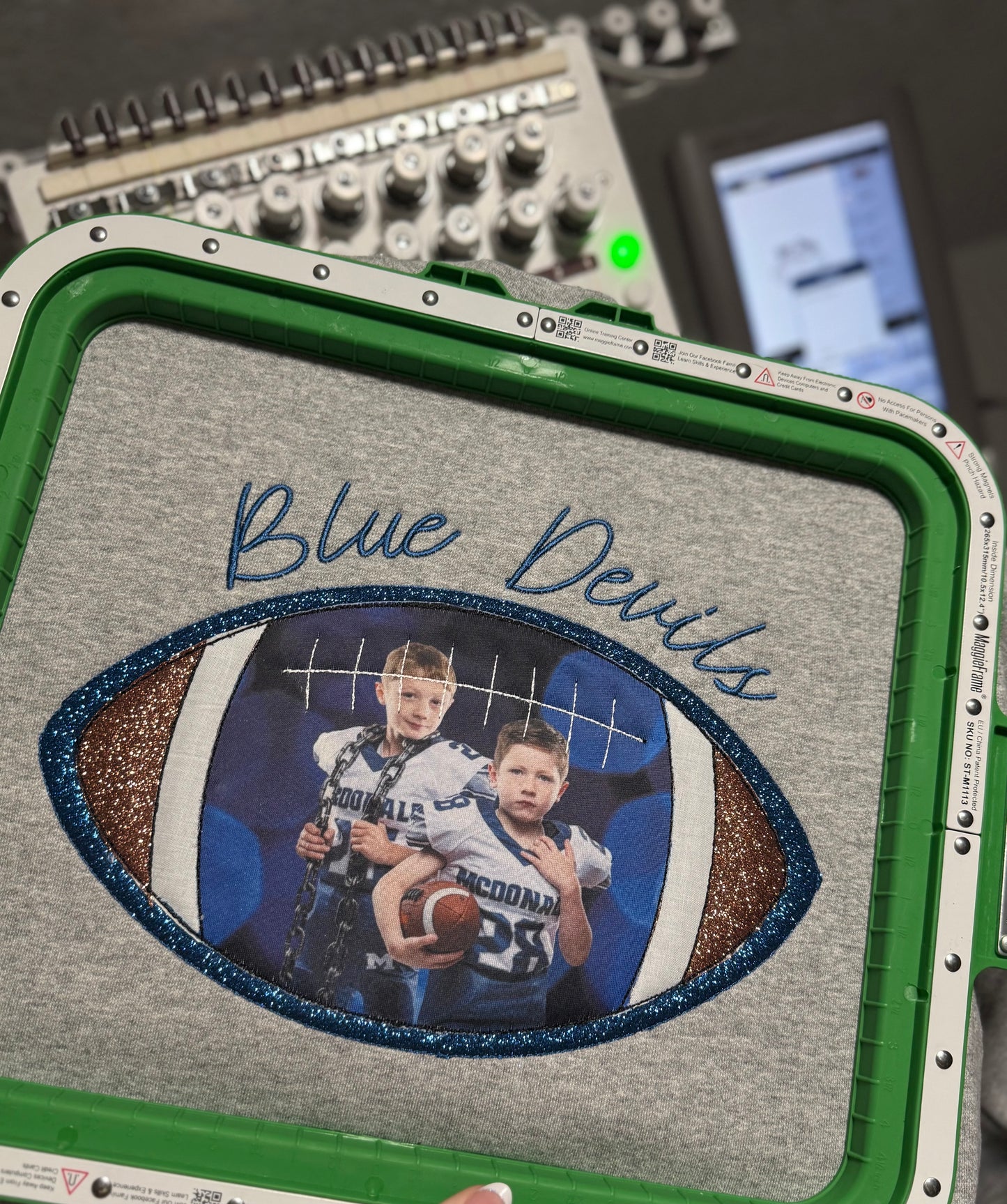 Football Photo Sweatshirt