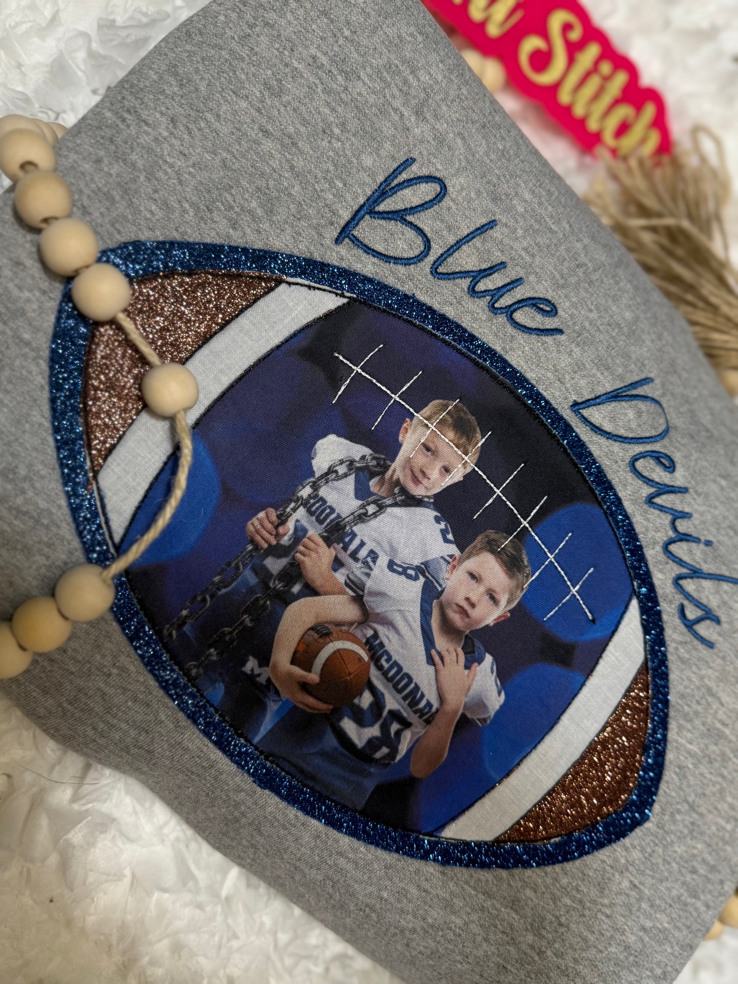 Football Photo Sweatshirt
