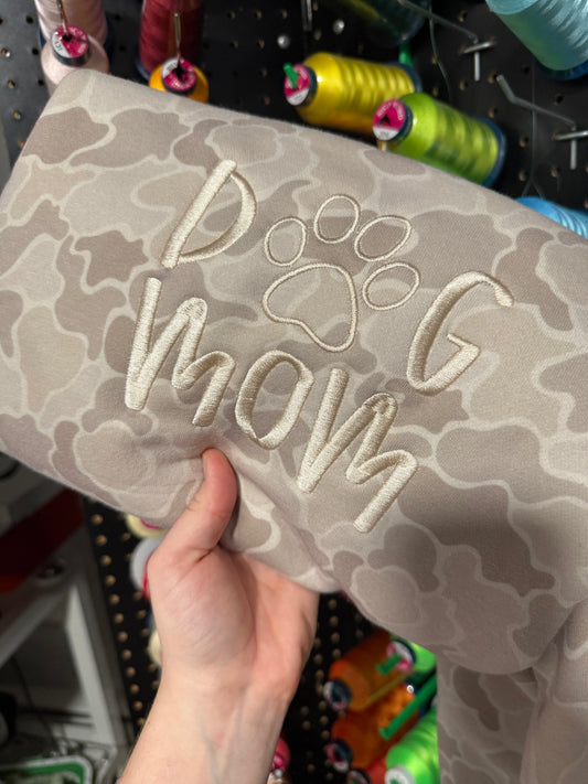 Camo Dog Mom Sweatshirt