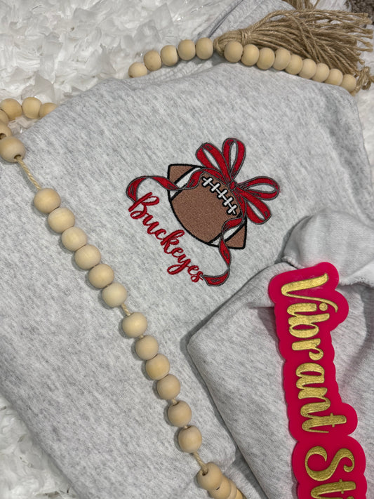 Football Bow Quarter zip