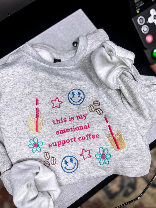 Emotional Support Coffee Sweatshirt